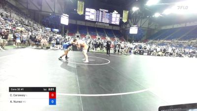 220 lbs Cons 32 #1 - Cooper Caraway, Illinois vs Alexander Nunez, Missouri