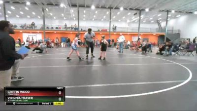 92/6u90 Round 1 - Griffin Wood, Team Tiger vs Virginia Fraser, Jet Wrestling Club