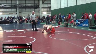 165 lbs Champ. Round 1 - Steven Rochard, U.S. Coast Guard Academy vs Joshua Ducharme, Norwich University