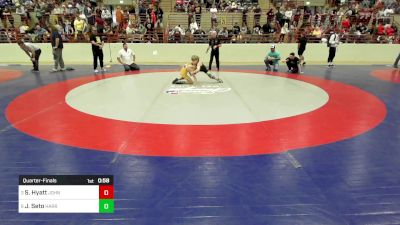 68 lbs Quarterfinal - Sebastian Hyatt, John Wayne Corcoran Wrestling Association vs Jase Seto, Harris County Wrestling Club