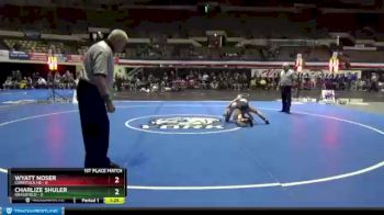 106 lbs Finals (2 Team) - Charlize Shuler, Grassfield vs Wyatt Noser, Currituck HS