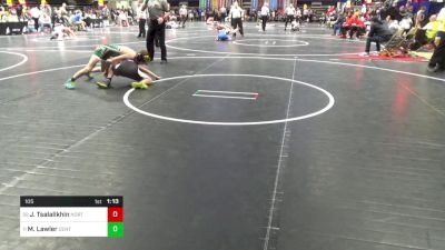 105 lbs Round Of 32 - Jake Tsalalikhin, Northwestern Lehigh vs Marcus Lawler, Central Dauphin