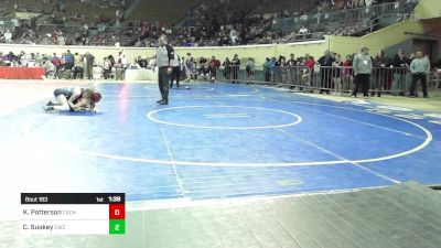 101 lbs Round Of 16 - Katelyn Patterson, Cache vs Cambry Suskey, Claremore Wrestling Club