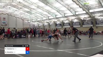 74 kg Round Of 64 - Nick Gasbarro, IRTC vs Blake Montrie, Chippewa Wrestling Club