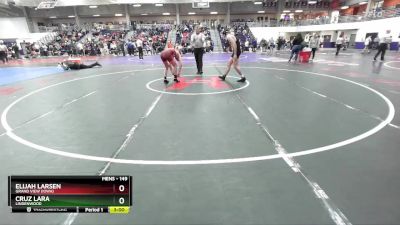 149 lbs Cons. Round 3 - Cruz Lara, Lindenwood vs Elijah Larsen, Grand View (Iowa)