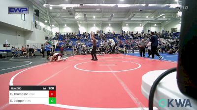 119 lbs Quarterfinal - Champ Thompson, Jenks Trojan Wrestling Club vs Eli Boggan, Team Tulsa Wrestling Club