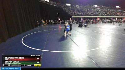 117 lbs Round 2 - Braydon Van Beek, Iowa vs Colton LeVan, Outlaw Wrestling Club