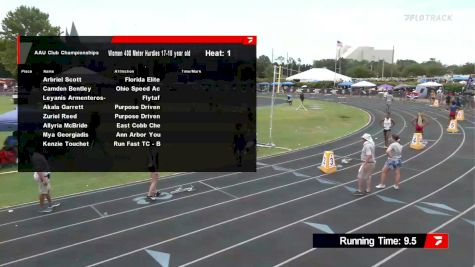 Youth Women's 400m Hurdles, Finals 1 - Age 17-18