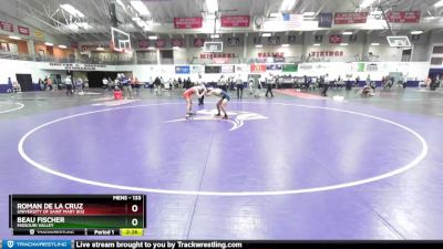 133 lbs Champ. Round 1 - Roman De La Cruz, University Of Saint Mary (KS) vs Beau Fischer, Missouri Valley