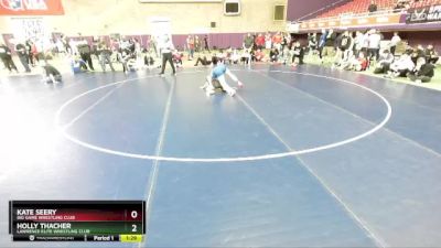 115 lbs Quarterfinal - Holly Thacher, Lawrence Elite Wrestling Club vs Kate Seery, Big Game Wrestling Club