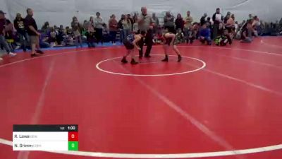 85 lbs Round Of 16 - Ryker Lowe, New Bloomfield vs Nate Grimm, Coraopolis