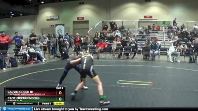 56 lbs Quarterfinal - Cade Moeggenberg, Glen Lake vs Calvin Greer III, Contenders Wrestling Academy