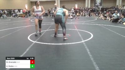 191 lbs Round Of 16 - Briana Alvarado, Scotsmen WC vs Kyree Rubio, Canyon Springs WC