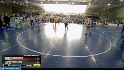 113 lbs Cons. Round 3 - Uriah Auguletto, SYRACUSE vs Joseph Holbrook, Providence