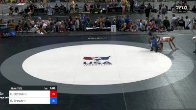 170 lbs Rnd Of 64 - Dominic Dotson, California vs Ryan Brown, New York