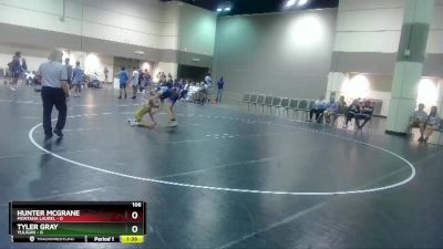 106 lbs Round 5 (6 Team) - Tyler Gray, Yuligan vs Hunter McGrane, Montana Laurel