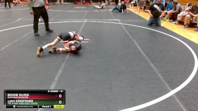 61 lbs Quarterfinal - Liam Kingfisher, The Storm Wrestling Center vs Boone Ruzek, Backyard Brawlers