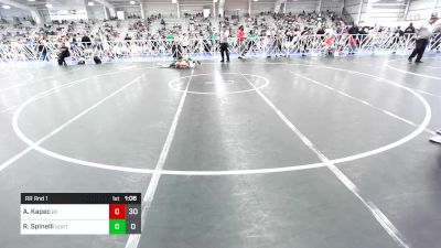 100 lbs Rr Rnd 1 - Andrew Kapec, Buffalo Valley Black vs Ryan Spinelli, North Hunterdon