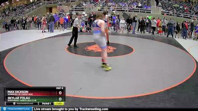 187 lbs Quarterfinal - Skylar Folau, Northwest Wrestling Club vs Max Dickson, Warriors Of Christ WOC