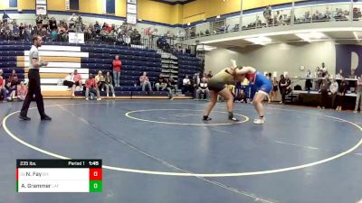 235 lbs. Cons. Round 5 - Navayah Fay, Bixby vs Aaliyah Grammer, Lafayette (Wildwood)