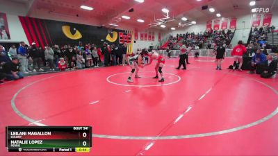 130 lbs Cons. Round 4 - Natalie Lopez, Perris vs Leilani Magallon, Colony