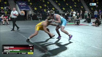 285 lbs Cons. Round 4 - Mason Ding, Wyoming vs Jonathan Chesser, The Citadel