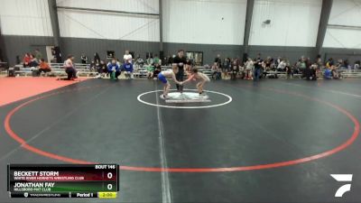 82-86 lbs Quarterfinal - Beckett Storm, White River Hornets Wrestling Club vs Jonathan Fay, Hillsboro Mat Club