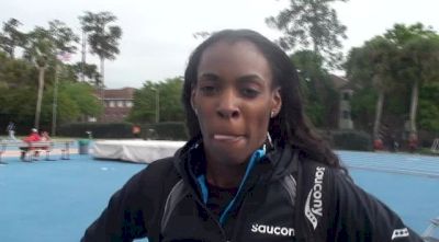 Dee Dee Trotter Bored in the 400, Trying out the Long Jump