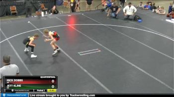 82 lbs Quarterfinal - Mick Dobbs, AK vs Jett Kline, OK