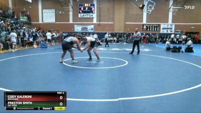 285 lbs Semifinal - Cody Kaleikini, Box Elder vs Preston Smith, Sky View