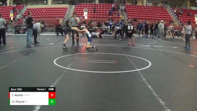 100 lbs 1st Place Match - Colby Payne, Pomona Elite vs Thomas Walter, Kansas Young Guns Wrestling Cl