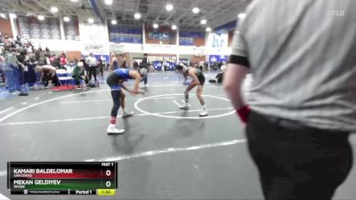 120 lbs Champ. Round 1 - Mekan Geldiyev, Irvine vs Kamari Baldelomar, San Dimas