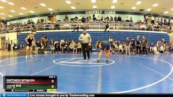 160 lbs Round 1 (4 Team) - Lucas Boe, Avon vs Mattheus Wynalda, Bloomington South