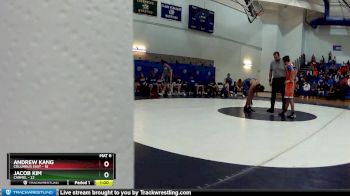 125 lbs Round 1 (4 Team) - Andrew Kang, Columbus East vs Jacob Kim, Carmel