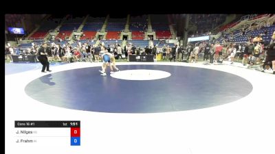 100 lbs Cons 16 #1 - Jeredy Nilges, Kansas vs Jackson Frahm, Indiana