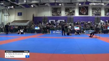 Ana Talita De Oliveira Alencar vs April L. Parks 2019 Pan IBJJF Jiu-Jitsu No-Gi Championship