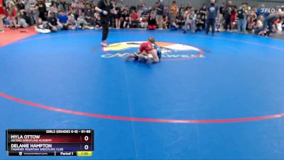 81-88 lbs Quarterfinal - Myla Ottow, Ascend Wrestling Academy vs Delanie Hampton, Thunder Mountain Wrestling Club