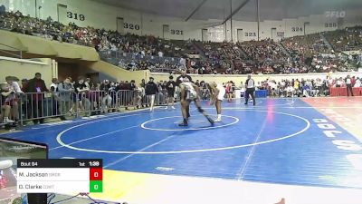 128 lbs Round Of 32 - Matthew Jackson, Southmoore SaberCats Wrestling vs Owen Clarke, CowTown Elite