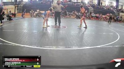 80 lbs Round 3 (8 Team) - Kellan Spisok, Backyard Brawlers Black vs Jonas Barbour, Alabama Elite