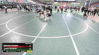 160 lbs Cons. Round 2 - Preston Stevens, UT vs Caden Gousetis, MO