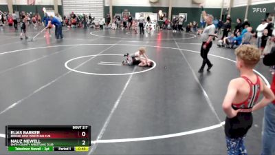 60 lbs Quarterfinal - Elias Barker, Broken Bow Wrestling Cub vs Nauz Newell, Smith County Wrestling Club