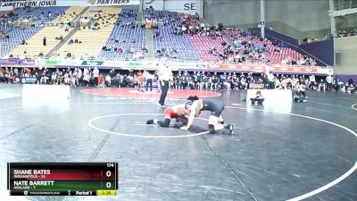 174 lbs Semis (4 Team) - Nate Barrett, Ashland vs Shane Bates, Indianapolis