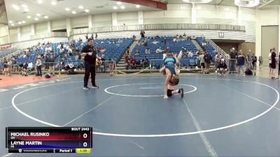 94 lbs Quarterfinal - Michael Rusinko, OH vs Layne Martin, MI