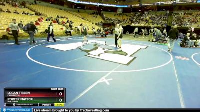 126 Class 3 lbs Champ. Round 1 - Porter Matecki, Whitfield vs Logan Tibben, Camdenton