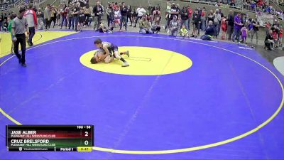 56 lbs Cons. Round 3 - Jase Alber, Pleasant Hill Wrestling Club vs Cruz Brelsford, Pleasant Hill Wrestling Club