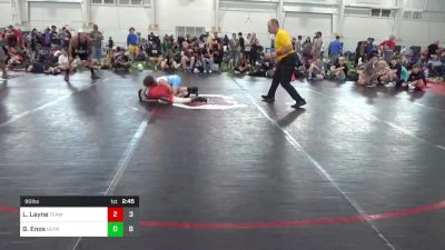 90 lbs Semifinal - Lucas Layne, Team Gotcha vs Gage Enos, Olympia National