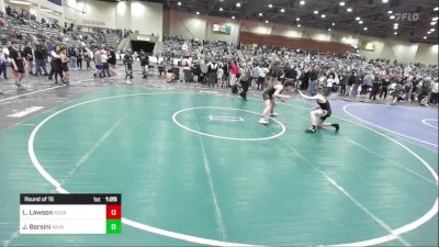 137 lbs Round Of 16 - Laithan Lawson, Aggression vs Jaden Borsini, Nevada Elite WC