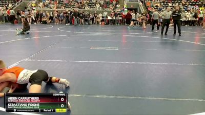 85 lbs Semifinal - Sebastiano Fidone, Powerhouse Wrestling Club vs Aiden Carruthers, Nebraska Wrestling Academy