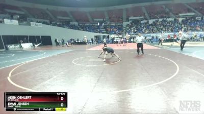 4A-170 lbs Champ. Round 1 - Aden Oehlert, St. Helens vs Evan Jensen, Sweet Home