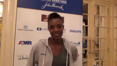 Diane Nukuri-Johnson finishes 8th at the 2013 Boston Marathon